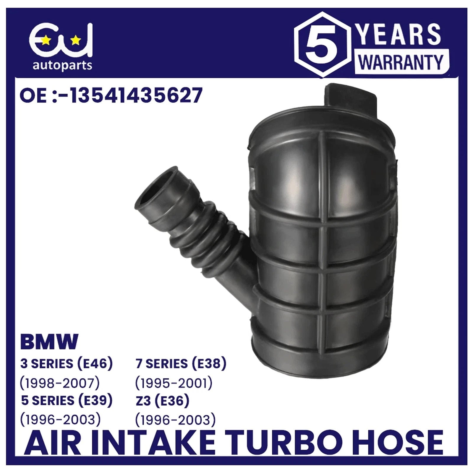 AIR INTAKE HOSE BOOT PIPE FOR BMW 3 5 7 SERIES E46 E39 E38 E36 Z3 13541435627